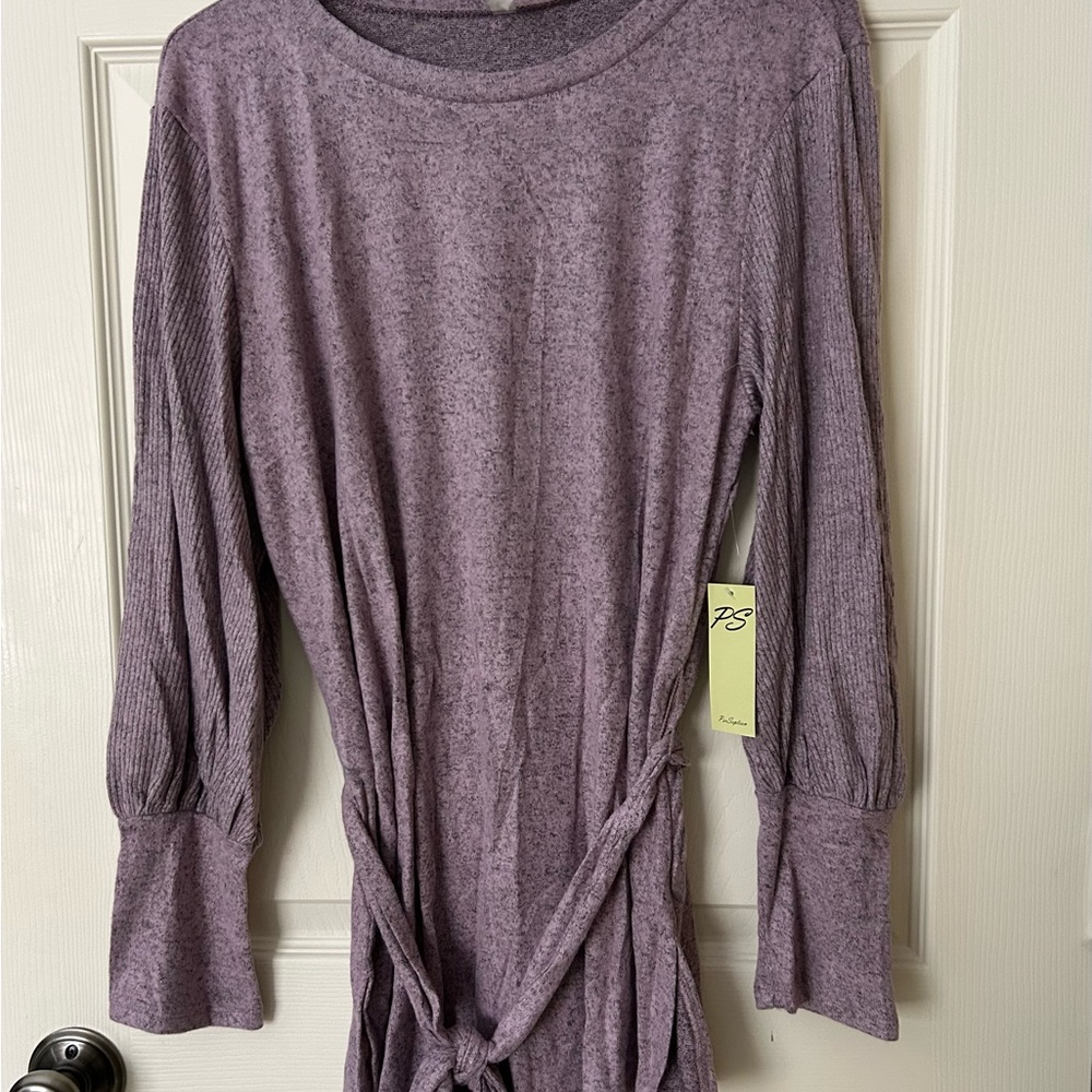 New with tags- PerSeption Concept Heathered Purple Knit Top